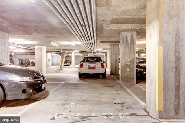 view of parking deck