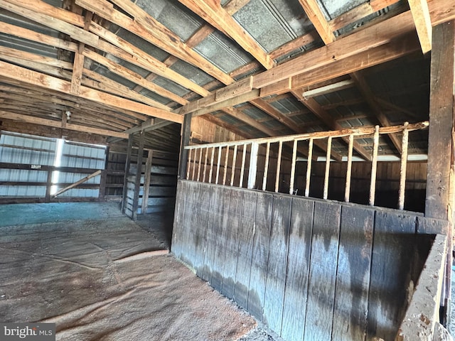 view of horse barn