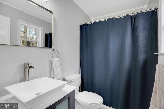 full bathroom featuring toilet and vanity