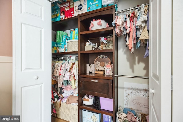 view of closet