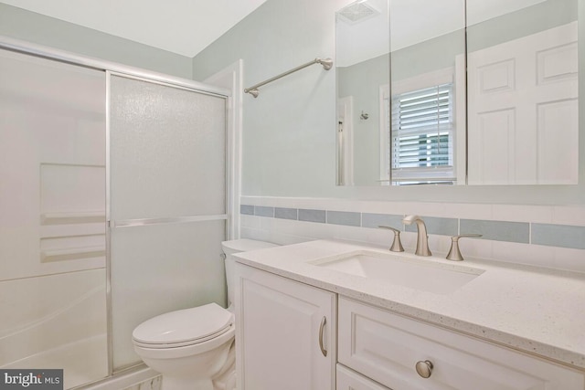 3719 3rd St, North Beach, MD 20714 - full bathroom with a shower stall, toilet, and vanity