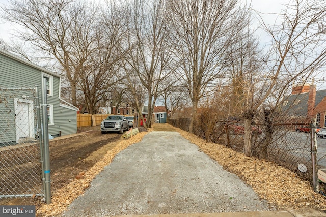 view of road