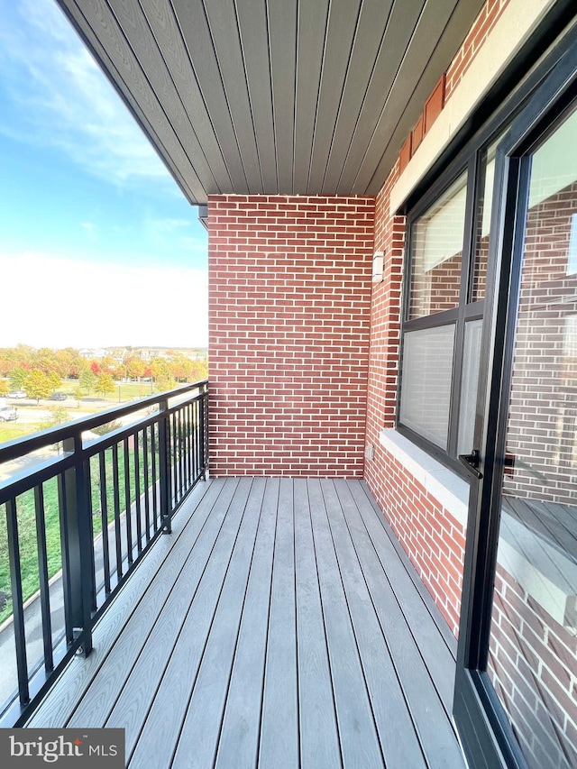 view of balcony