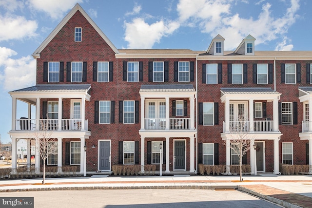 multi unit property with brick siding