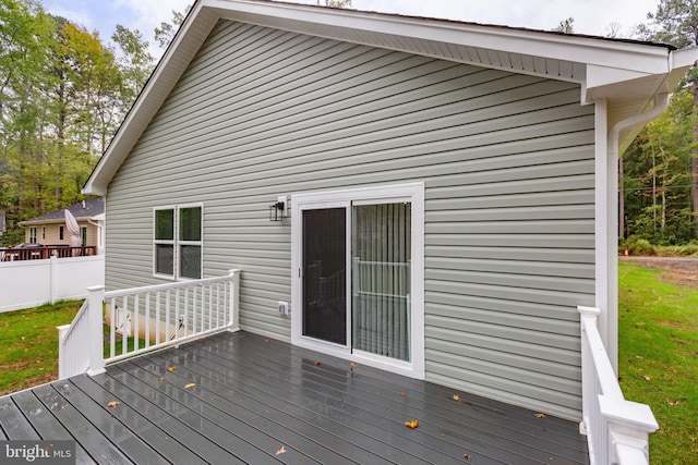 deck with fence