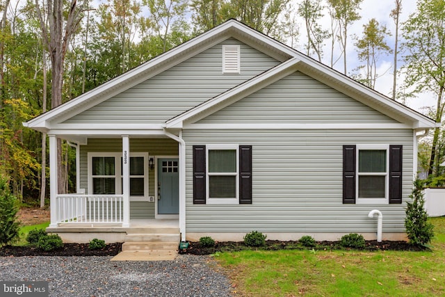 view of front of house with covered porch