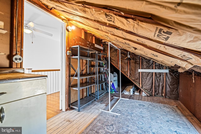 view of attic