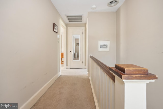 901 S Talbot, Saint Michaels, MD 21663 - corridor with visible vents, light colored carpet, and baseboards