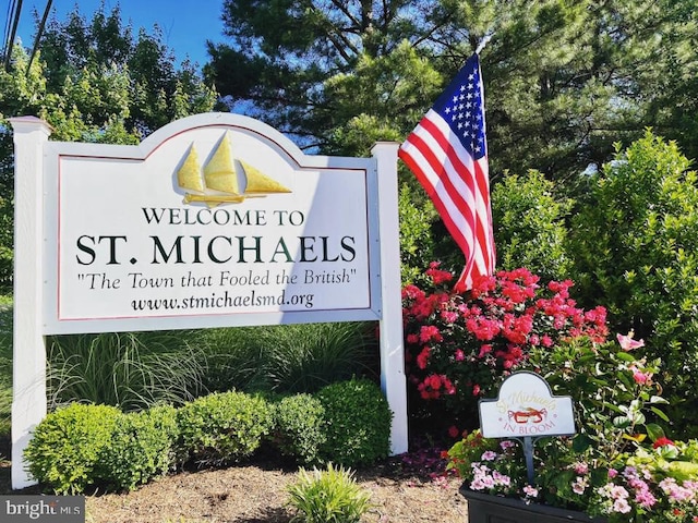 901 S Talbot, Saint Michaels, MD 21663 - view of community sign