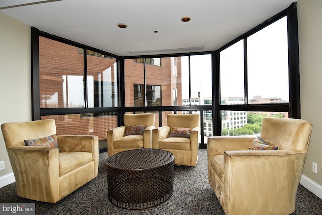 view of sunroom / solarium