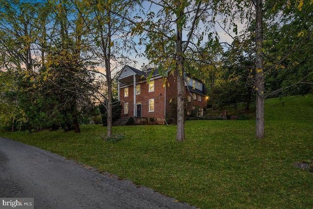 306 Burnt Church Rd, Winchester, VA 22603 - view of side of property with a lawn and brick siding