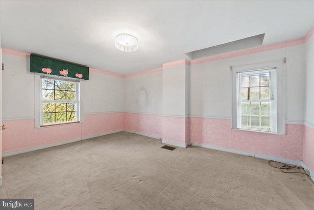 306 Burnt Church Rd, Winchester, VA 22603 - carpeted spare room featuring visible vents and wainscoting