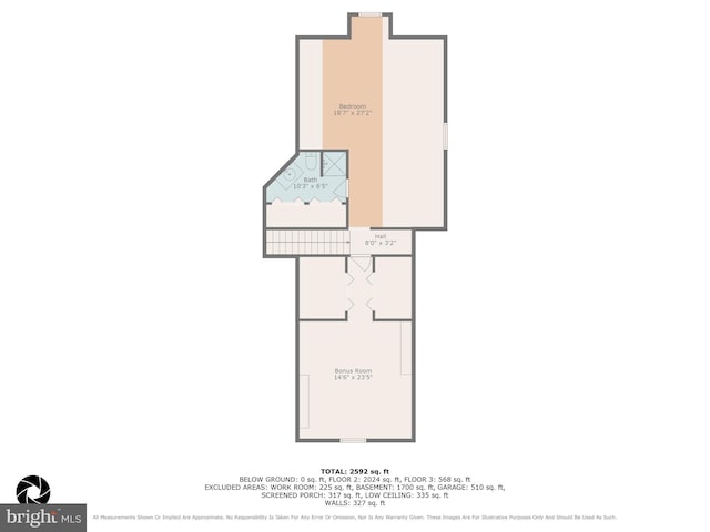 1629 Pondview Dr, Winchester, VA 22601 - view of floor plan / room layout