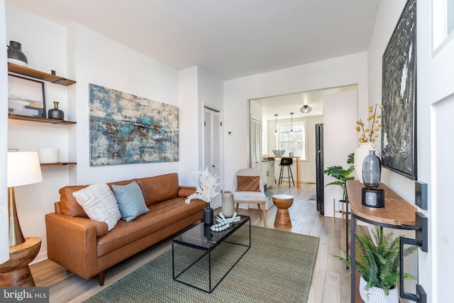 living room featuring wood finished floors