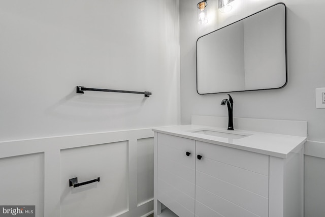 bathroom featuring vanity