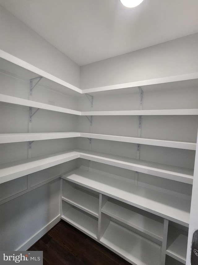 view of storage area