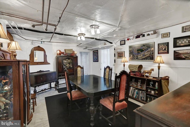 view of dining room