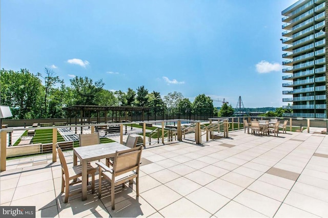 view of patio / terrace featuring outdoor dining space