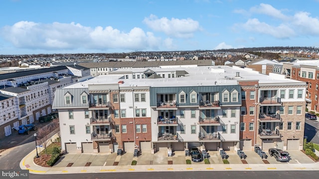 drone / aerial view featuring a residential view