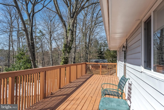 view of wooden terrace