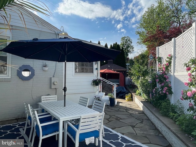 1700 Verbena St NW, Washington, DC 20012 - view of patio / terrace with outdoor dining space and fence
