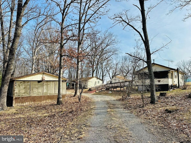 view of street with driveway