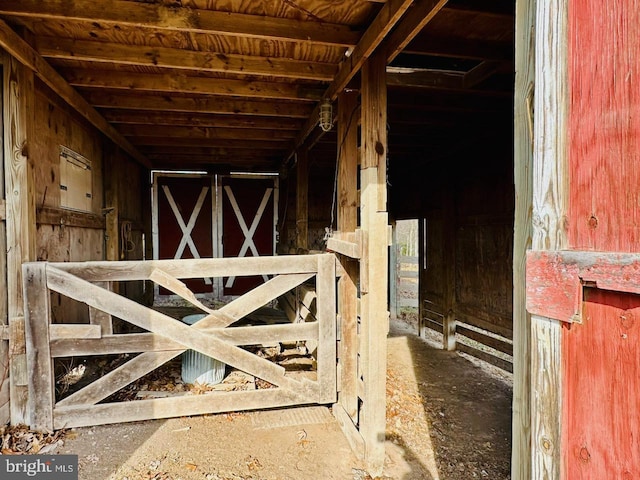 view of horse barn