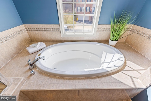 bathroom with a bath