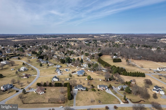 drone / aerial view