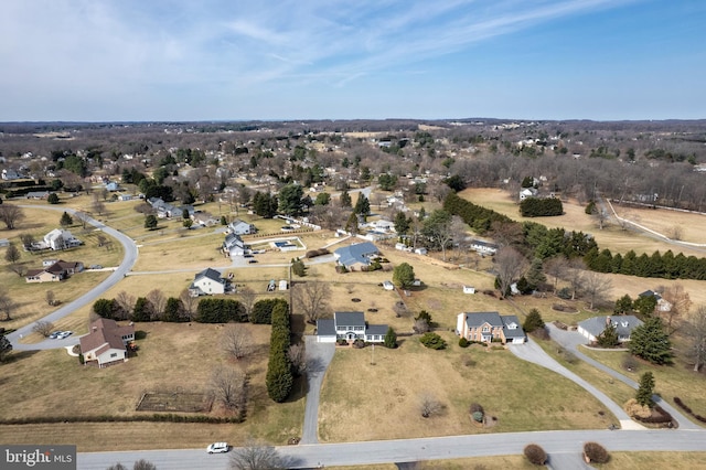 drone / aerial view featuring a rural view