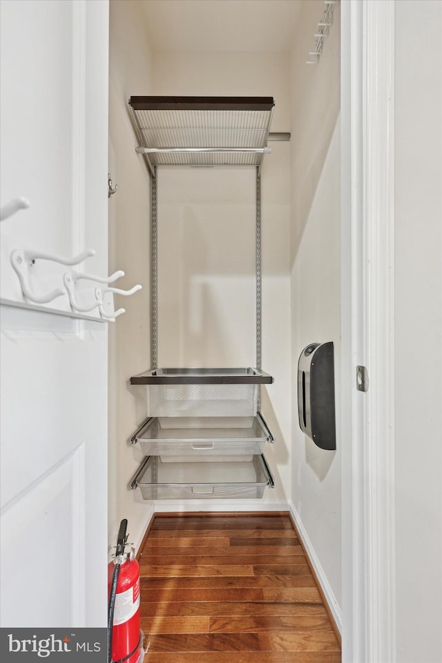 interior space featuring wood finished floors