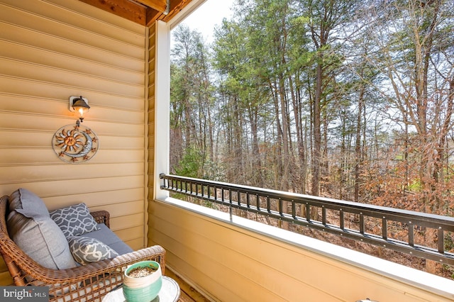 view of balcony