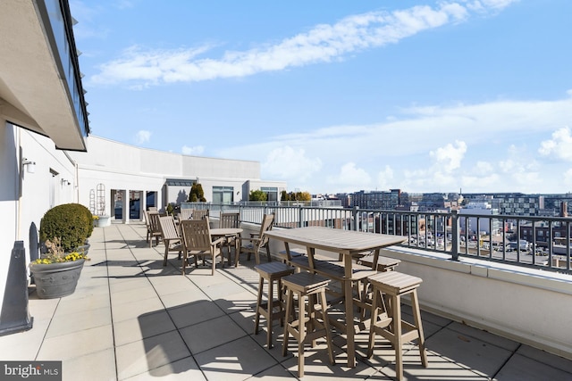 view of patio / terrace featuring outdoor dining space