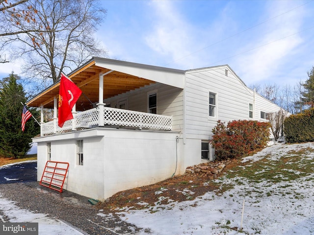 view of property exterior