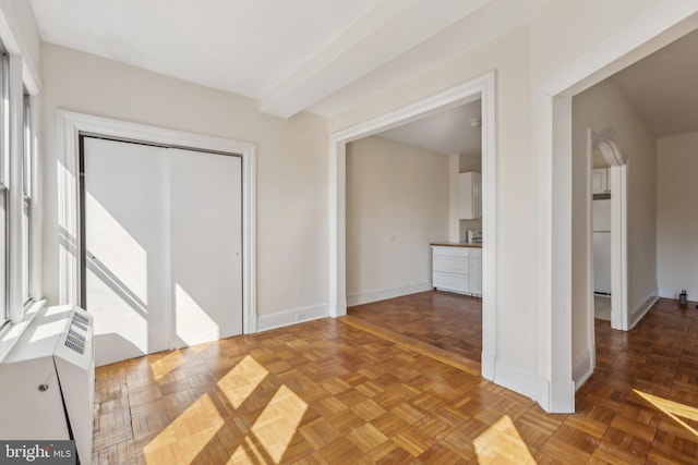 interior space with baseboards