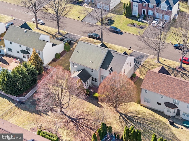 drone / aerial view featuring a residential view