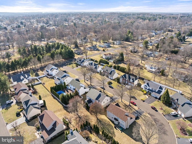 drone / aerial view featuring a residential view