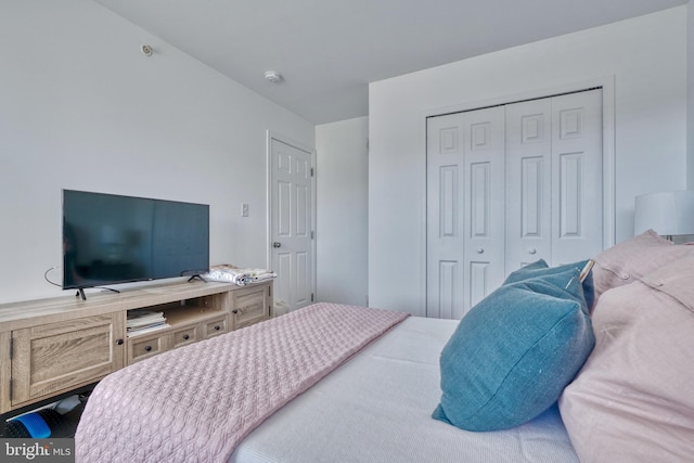 bedroom with a closet