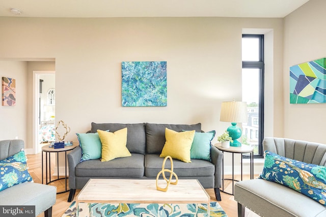 1345 K St SE Unit 406, Washington, DC 20003 - living area featuring light wood-style floors