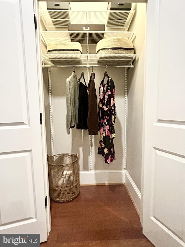 view of closet