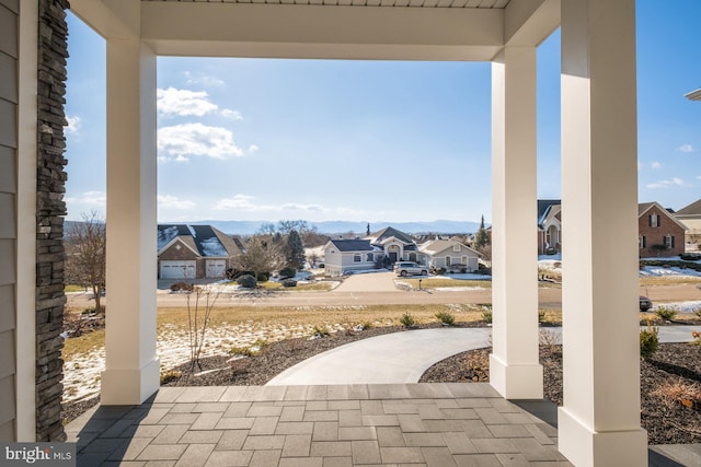 286 Claremont Ave, Harrisonburg, VA 22801 - view of patio / terrace with a mountain view and a residential view