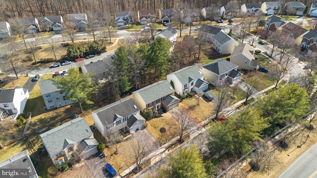 birds eye view of property featuring a residential view