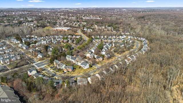 birds eye view of property featuring a residential view