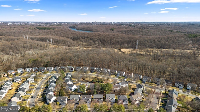 birds eye view of property featuring a residential view