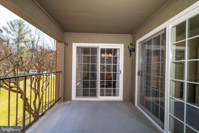 view of balcony