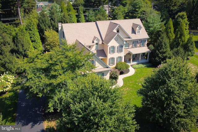 birds eye view of property