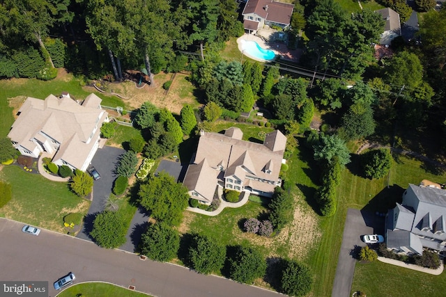 bird's eye view featuring a residential view