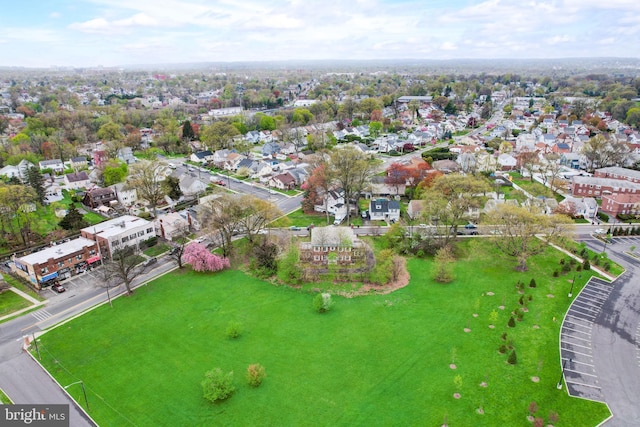 bird's eye view featuring a residential view