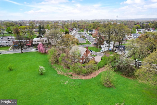 bird's eye view featuring a residential view