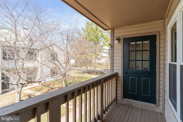 view of balcony